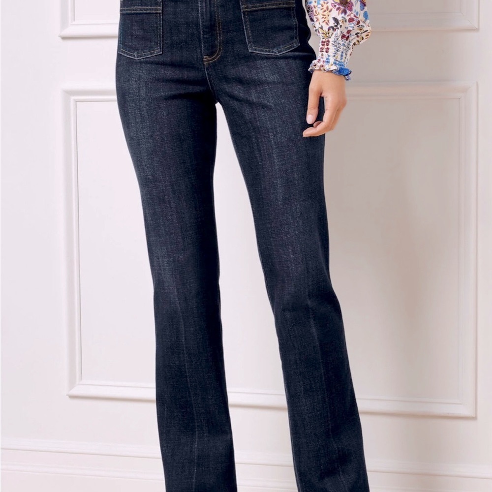 Talbots Blue Flare Wide Leg Jeans